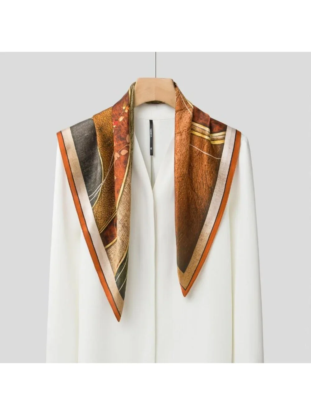 100% Mulberry Silk Lightweight Square Scarf for Women - Versatile Neck Wrap